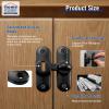 HOME MASTER HARDWARE Barn Door Latch, 90°/180° Folding Lock view 3