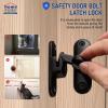 HOME MASTER HARDWARE Barn Door Latch, 90°/180° Folding Lock view 4