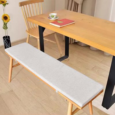 Thick Seat Cushion for Garden Bench, 2/3-Seater, 100/120 cm, 150 x 45 x 5 cm, White