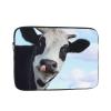 Laptop Sleeve with Cute Cow Design for 12-Inch Laptop, Shock-Resistant Oxford Fabric Protective Case view 1
