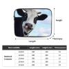 Laptop Sleeve with Cute Cow Design for 12-Inch Laptop, Shock-Resistant Oxford Fabric Protective Case view 4