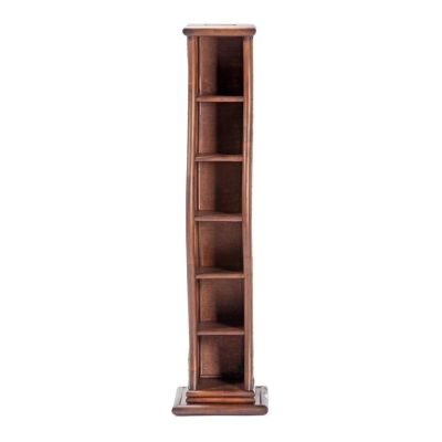 6-Tier Handcrafted Woven Vinyl Record and CD Storage Rack