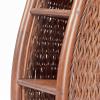 6-Tier Handcrafted Woven Vinyl Record and CD Storage Rack view 3