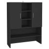 Camerina Black Washing Machine Cabinet 70.5 x 25.5 x 90 cm view 2