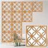 Hanging Room Divider Panels, Floor-to-Ceiling Privacy Screen, Wood-Plastic Panels view 1