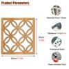 Hanging Room Divider Panels, Floor-to-Ceiling Privacy Screen, Wood-Plastic Panels view 2