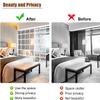 Hanging Room Divider Panels, Floor-to-Ceiling Privacy Screen, Wood-Plastic Panels view 3