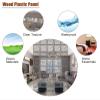 Hanging Room Divider Panels, Floor-to-Ceiling Privacy Screen, Wood-Plastic Panels view 4