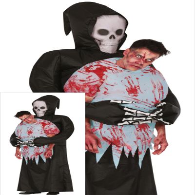 FIESTAS GUIRCA | Adult Grim Reaper Costume - Inflatable - Size L