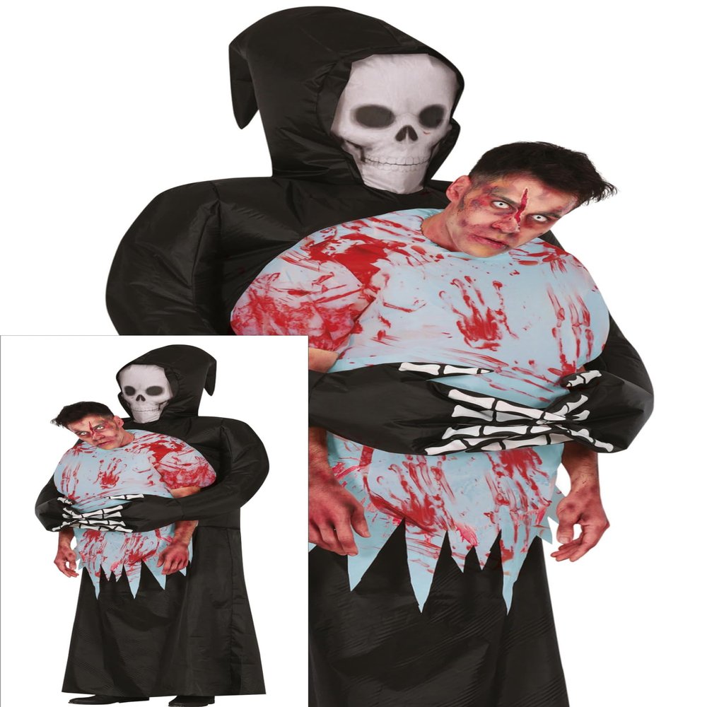 FIESTAS GUIRCA | Adult Grim Reaper Costume - Inflatable - Size L
