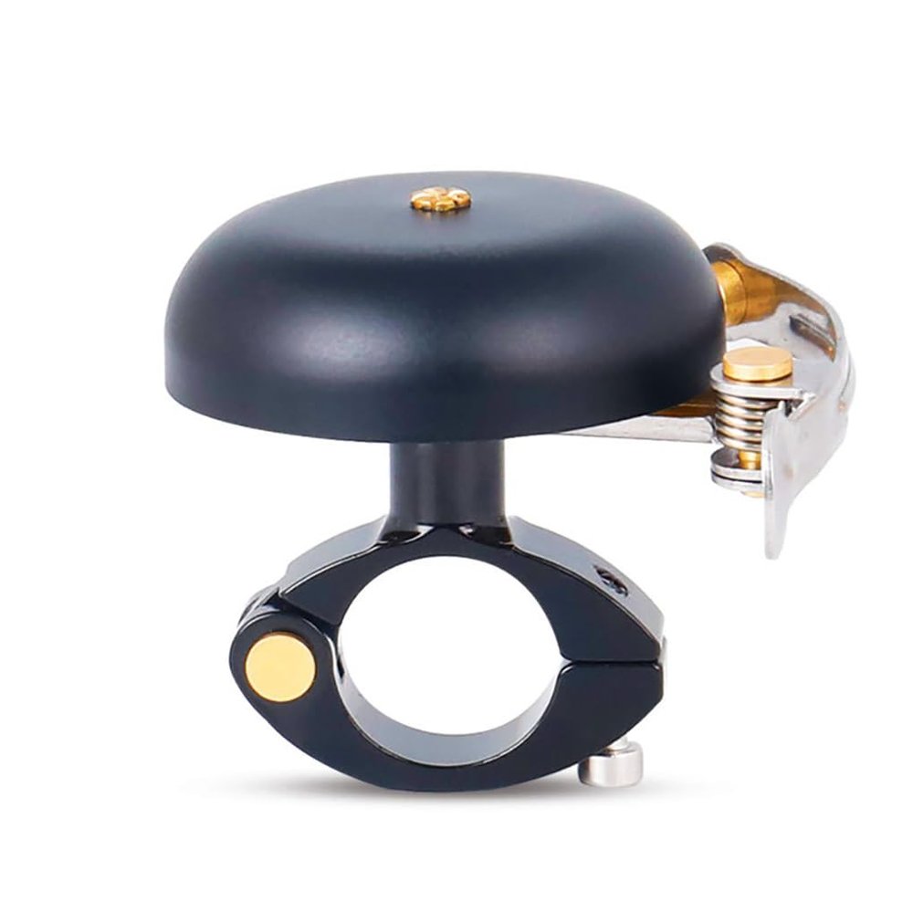 Retro Mountain Bike Handlebar Bell, 15–24 mm, Black