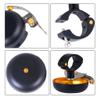 Retro Mountain Bike Handlebar Bell, 15–24 mm, Black view 3
