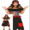 FIESTAS GUIRCA Voodoo Priestess Halloween Costume for Women, S (34–36), Black/Red/Multicolor view 1