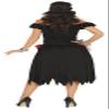 FIESTAS GUIRCA Voodoo Priestess Halloween Costume for Women, S (34–36), Black/Red/Multicolor view 3