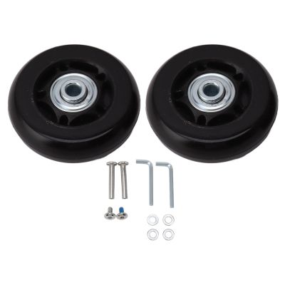 Luggage Wheel Replacement Set, 64 x 24 mm / 2.5 x 0.9 in
