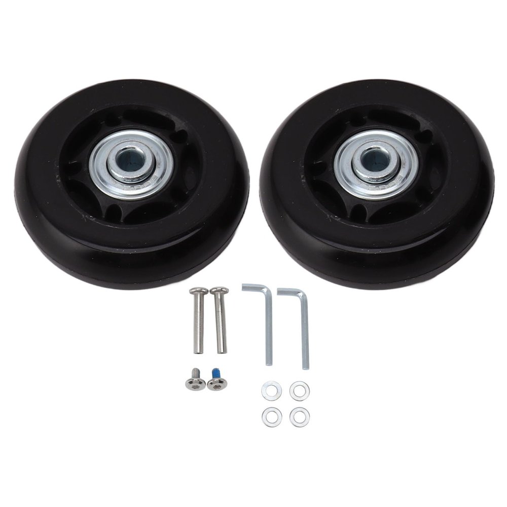 Luggage Wheel Replacement Set, 64 x 24 mm / 2.5 x 0.9 in