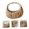 MAGICLULU 4-Piece Handwoven Rattan Flower Baskets, Portable Rustic Baskets for Weddings, Decor, and Storage view 3