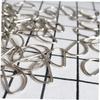 TEHAUX 20-Piece Metal D-Ring Set for Bags, Luggage and Backpacks, Silver view 2