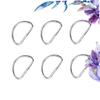 TEHAUX 20-Piece Metal D-Ring Set for Bags, Luggage and Backpacks, Silver view 3