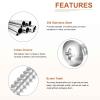 DTGN #10 x 3/4 in. Self-Tapping Screws, 100-Pack, 304 Stainless Steel Phillips Pan Head, Silver view 3