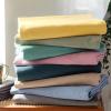 Nordic-Style Pure Cotton Bed Sheet, Quilted, Apricot, 180 x 230 cm view 2