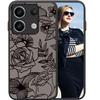 POUHYE Case for Xiaomi Redmi Note 13 5G, Soft Silicone Bumper, Matte Clear PC Back, 3D Rose Pattern view 1