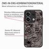 POUHYE Case for Xiaomi Redmi Note 13 5G, Soft Silicone Bumper, Matte Clear PC Back, 3D Rose Pattern view 3