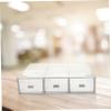 CAXUSD Stackable Transparent Desktop Storage Box with Drawers view 4