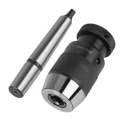 EFUTURETIME Keyless Drill Chuck B18 1–16 mm with MT2 Taper Arbor