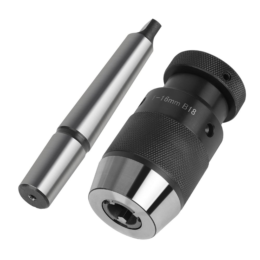EFUTURETIME Keyless Drill Chuck B18 1–16 mm with MT2 Taper Arbor