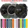 ORKDFJ Official Silicone Watch Band for Garmin Fenix 7X, 5X Plus, 6X Pro, Enduro and Tactix Delta, 26 mm, Agate view 2