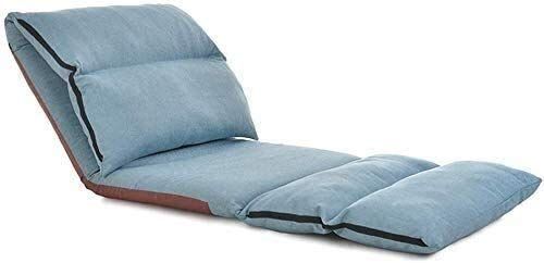 Folding Outdoor Lounge Chair, Tatami Sofa Bed, Red/Blue