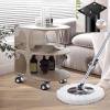 JIAJUTUI001 DIY Adjustable Furniture Legs with Braked Casters, 25–42 cm, 4-Pack, White view 4