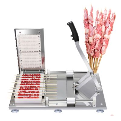 TGGOHIGH Meat Skewer Maker, 49 Holes, Stainless Steel Kebab Maker Box