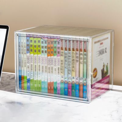 Clear Acrylic Display Case with Magnetic Lid, Stackable, Large
