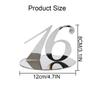 Acrylic Wedding Table Numbers, 1–20/1–50/1–99, Mirrored Silver, Table Decor for Weddings, Anniversaries, Events and Parties view 3