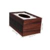 Alipis 4-Piece Wooden Tissue Box Set with Glass Sliding Lid, Elegant Napkin Holder for Living Rooms, Offices, and Public Spaces view 2
