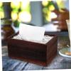 Alipis 4-Piece Wooden Tissue Box Set with Glass Sliding Lid, Elegant Napkin Holder for Living Rooms, Offices, and Public Spaces view 4