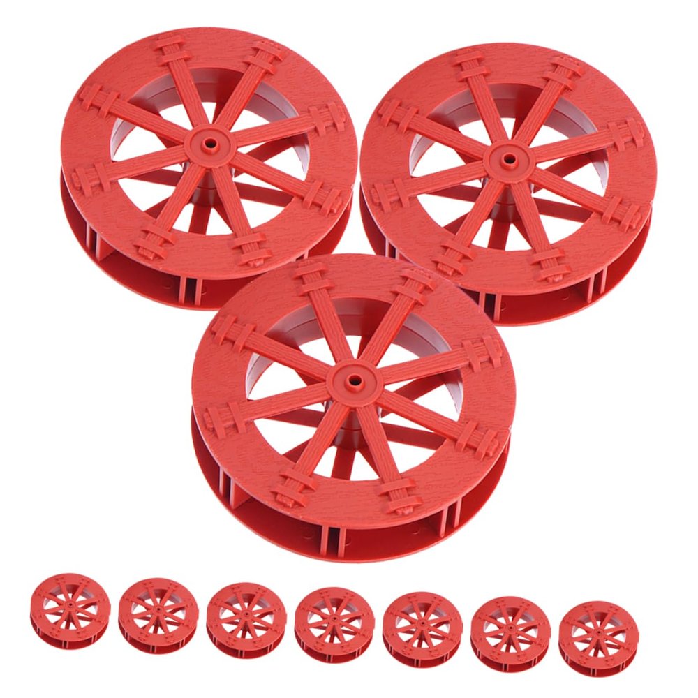 Autumn-Themed Party Small Plastic Water Wheel Replacement Wheels, 10 Pieces