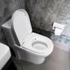 Relaxdays Foldable Toilet Sitz Bath, 12 x 36 x 39 cm, White/Gray view 2