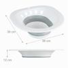 Relaxdays Foldable Toilet Sitz Bath, 12 x 36 x 39 cm, White/Gray view 4