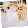 10 Matte Pink Acrylic Wedding Place Cards for Parties view 3