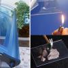 Polycarbonate Door Awning with Carbon Steel Base, 80 × 160 cm view 3