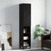 AUUIJKJF Home Outdoor Other Highboard, Black, 34.5 x 34 x 180 cm view 1