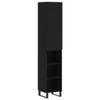AUUIJKJF Home Outdoor Other Highboard, Black, 34.5 x 34 x 180 cm view 2