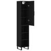 AUUIJKJF Home Outdoor Other Highboard, Black, 34.5 x 34 x 180 cm view 4