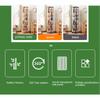360-Degree Bamboo Bookshelf, 5/6-Tier Square Plant Stand, Acrylic Living Room Storage Cabinet view 4
