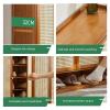 HOLGVE Bamboo Shoe Cabinet, Modern Freestanding Shoe Storage, 120 x 94 cm view 4