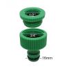 5-Piece Green ABS Plastic 1/2"–3/4" Faucet Adapter, 20/25 mm Female Thread, Garden Irrigation Fitting view 2