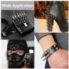 JAVERGGN Clothing Spikes, Conical Studs and Punk Rivets, Silver view 2